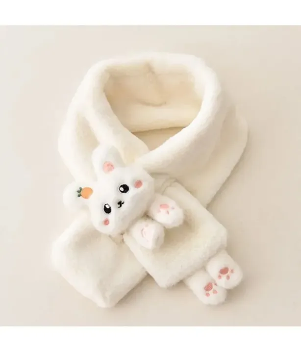 1pcs%20Boys%20Girls%20Winter%20Scarfs%20Thick%20Plush%20Cros%20Children's%20Scarf%20Baby%20Bib%20Cute%20Cartoon%20Rabbit%20Faux%20Fur%20Neck%20Protection%20Warm%20Shawl%20-%20Image%207