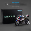 1:9 V4S Kawasaki H2R H2 BMW S1000RR Large Motorcycle Alloy Model Collection Serie Decoration  Box. 