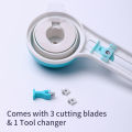 KW-triO Circular Paper Cutter Rotary Circle Cutter Manual Round Cutting Tool Paper Trimmer Scrapbooking Tool for DIY Paper Cards. 