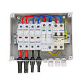 Solar photovoltaic PV Combiner Box With Lightning Protection 2 input 1 out DC 600V Fuse MCB SPD Waterproof Box IP65 Wholesale. 