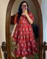 New exclusive designed Kaptan Screen Print Gown 1piece long kurti For Stylish Women / Girls. 