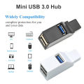 USB 3.0 HUB Adapter Extender Mini Splitter Box 1 to 3 Ports High Speed USB 2.0 For PC Laptop U Disk Card Reader. 