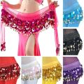 Thailand/India/Arab Dancer Sequins Tassels Skirt Women  Belly Dance Hip Scarf Wrap Belt Dancer Skirt Female Show Costumes. 