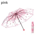 AllGood Cherry Blossom Transparent Folding Anti-UV Sun/Rain Umbrella HSN Tech. 