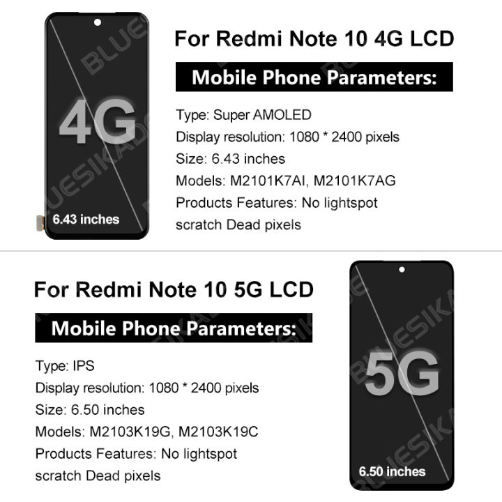 OLED%20For%20%20Redmi%20Note%2010%204G%20Display%20Note%2010S%20LCD%20M2101K7AI%20Touch%20Screen%20Digitize%20For%20Redmi%20Note%2010%205G%20LCD%20POCO%20M3%20Pro%20LCD%20-%20Image%204