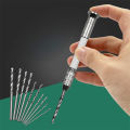 11PCS 1mm-3.5mm Hand Twist Drill Set Precision Pin Vise Hand Drill with Twist Drill Bits Set of 11 Pieces Rotary Tools For Model. 