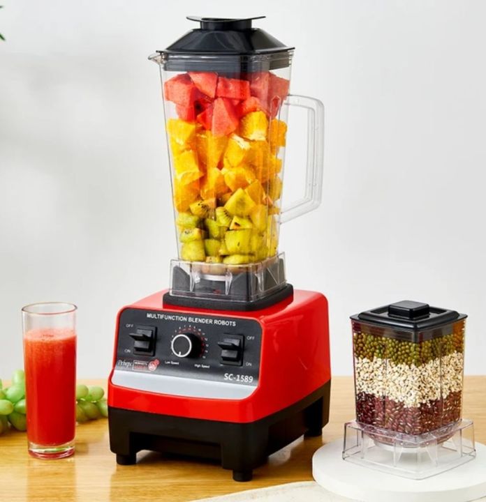 2 in 1 Heavy Duty Commercial Kitchen Household Fresh Fruit juicer electrical smoothie mixer blender