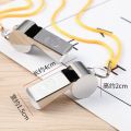 1Pc Referee Stainless Steel Metal Whistle Sports Sports Warning Match First Aid Gift Traffic Command General Small Silver.