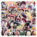 50pcs Various Demon Slayer Anime Stickers Waterproof   Phone Case Kawaii Sticker Pack Cute Laptop Skin Aesthetic Sticker. 