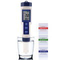 5-in-1 ph/ec quality tester (conductivity)/TDs (PPM)/salinity (PPT) digital thermometer water quality tester. 