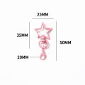5/50/100 pcs Colorful Key Chain Clasp Keyrings Big Lobster Clasp Hooks Keyfob Keychain for DIY Jewelry Making Supplies Wholesale.