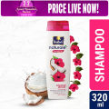 Parachute Naturale Damage Repair Shampoo with Red Hibiscus & Coconut Milk| For Strong & Soft Hair| Smoothens Rough Hair| Paraben Free, 100% Vegan| All Hair Types| 320 ml. 