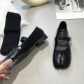 Novelty Split Toe flat shoes woman quality leather mary janes Japanese style trotters flats ankle bele Tabi ninja loafers women. 