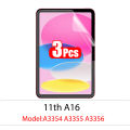 3Pcs Pet Screen Protector For iPad 11th A16 10th Generation 9th 8th 7th 6th 5th Mini 7 A17 Pro Mini 6 Film No Glass.