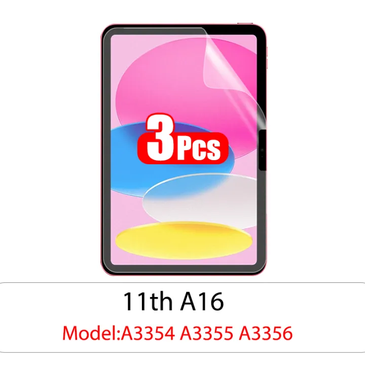 3Pcs%20Pet%20Screen%20Protector%20For%20iPad%2011th%20A16%2010th%20Generation%209th%208th%207th%206th%205th%20Mini%207%20A17%20Pro%20Mini%206%20Film%20No%20Glass%20-%20Image%207