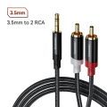 Toocki RCA Cable 3.5mm Jack to 2 RCA Aux Audio Cable 3.5mm to 2RCA Male Adapter Splitter for TV Box Apple TV Speaker Wire Cord. 