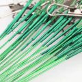 20pcs Anti Bite Steel Fishing Line Steel Wire Leader with Swivel Fishing Accessory Lead Core Connect Lure Fishing Wire 15-30cm. 