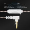 QKZ AKX 3.5mm In-ear Wired Earphones Dynamic HIFI Bass Earbuds Monitor Headphone Sport Noise Cancelling Headset.