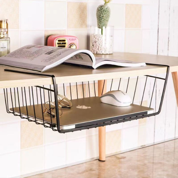 Multi Functional Shelf Desk Cabinet Storage Rack Under Table Hanging ...
