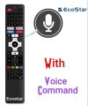 Eco Star New Voice Remote Control For Ecostar Smart TV LCD & LED Origonal Remote. 