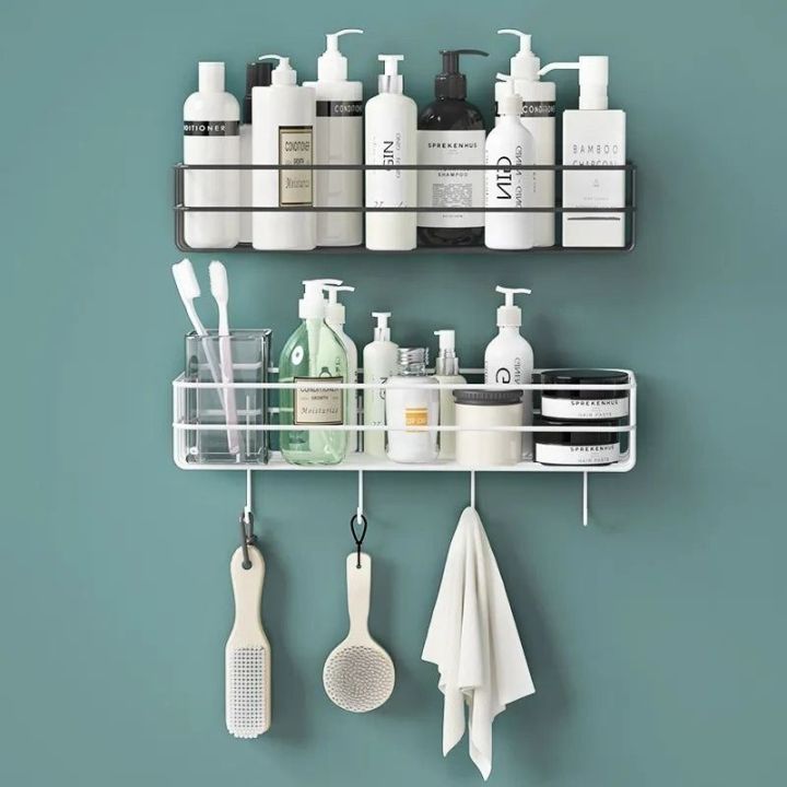 Rectangle%20Bathroom%20Metal%20Stand%20With%20Hooks%20-%20Image%202