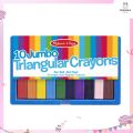 Melissa & Doug 10 jumbo triangular crayon jumbo wax crayons for toddlers washable 10 Jumbo Crayons. 
