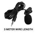 3 Meter Long wired Microphone For Smart phones/PC/Laptop Pro Wired Mic Microphone Collar for Voice Recording. 