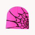 Knitting Spider Web Design Hat Skullies Beanies for Men Women Pullover Pile Cap Y2k Goth Warm Beanie Hats New Hip-hop Street Cap.