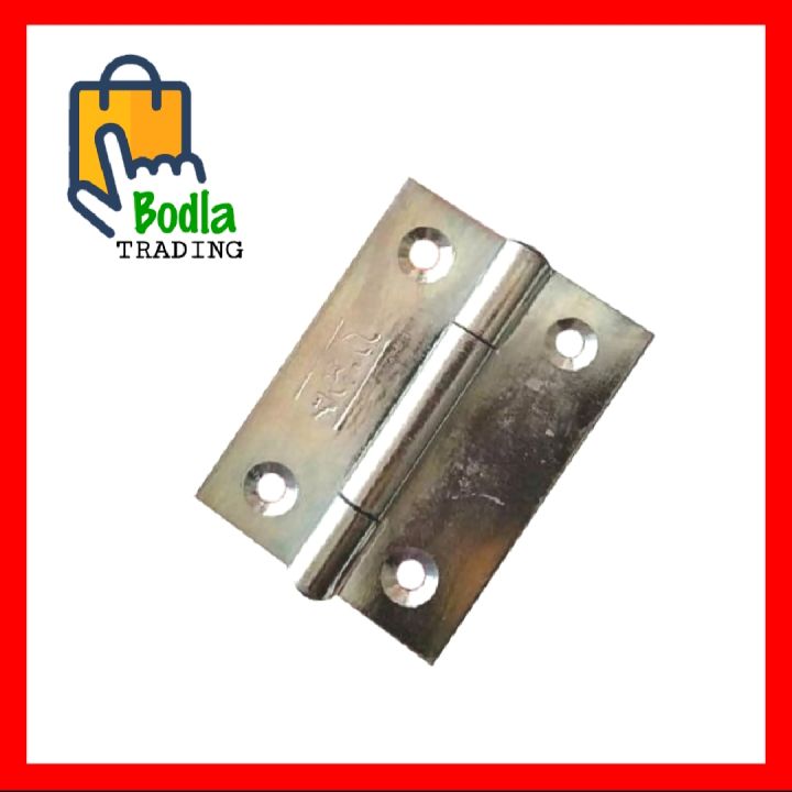6 Pcs 2" Inch Door Hinge Star Brand Galvanized Iron Silver