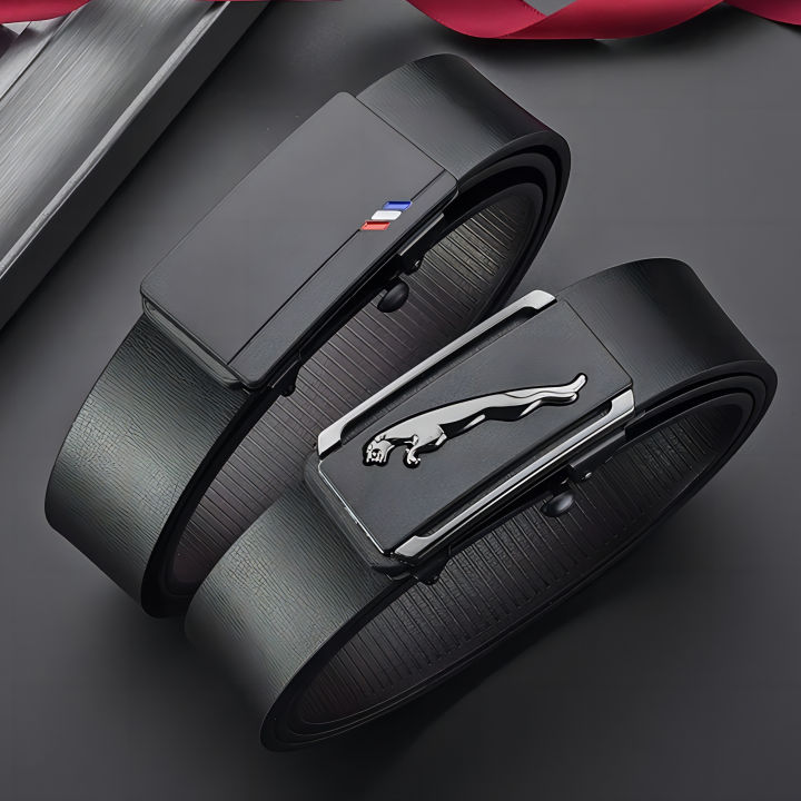 Fashion Brand Leather Belt Business Trouser Strap Pant Homme Automatic Buckle Men Belts main image 0
