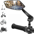 1pc/1pair Bike Rear View Mirror Reflector Adjustable Rotatable Handlebar Mirror Clear Rearview Electric Scooter Cycling Bicycle. 