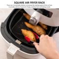New Stackable Air Fryer Rack Non-Stick Stainless Steel Grilling Rack Airfryer Tray Grill Basket Durable Kitchen Gadgets. 