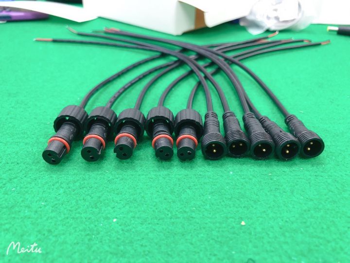 Male-female%20DC%20power%20cable%20waterproof%2030cm(5%20pairs%2010%20lines)%202pin%20cannot%20be%20used%20with%20solar%20cells%20-%20Image%204
