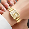 1/2PCS Fashion Women Quartz Wristwatches Square Dial Ladies Watch Girls Clock Reloj Mujer(Without Box).