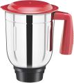 Bajaj Ruby 800-Watt Mixer Grinder with 3 Jars (White/Red).