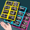 Unlocking Stainless Steel Rings in China: Puzzle Game for Children's Logical Thinking and Intelligence Development. 