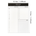 Mini planner daily check list Desk time schedule Office school Notebook/planner Stationary weekly planner.
