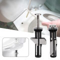 2Pcs Universal Stainless Steel Water Tank Toilet Seat Hinges Bolts Screws Replacement Bathroom Fixture Toilet Lid Fixing Parts.