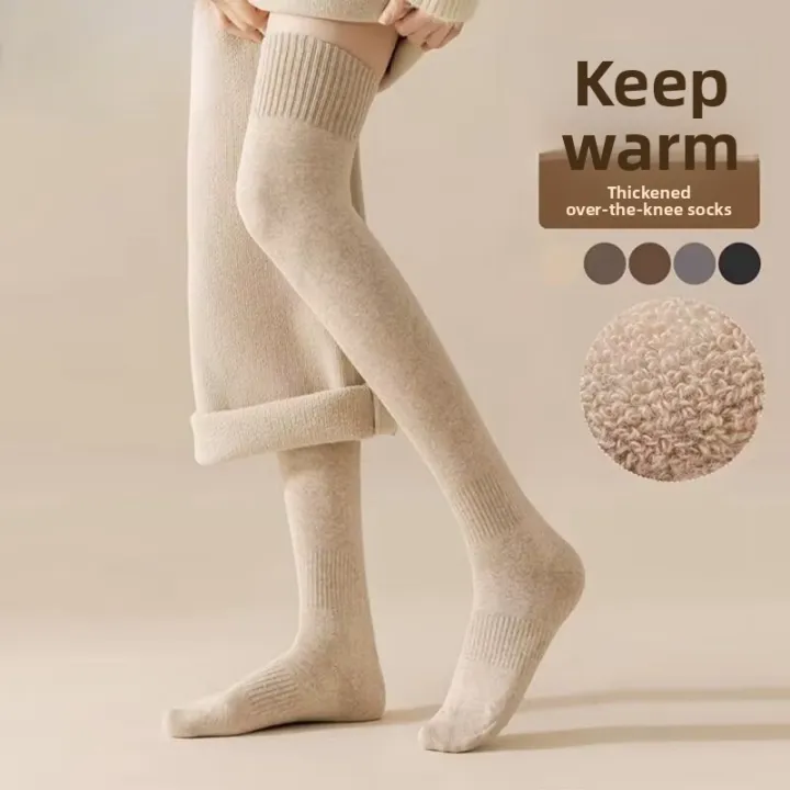 2%20Pairs%20Knee%20High%20Socks%20for%20Women%20Winter%20Thick%20Warm%20Fleece%20Lined%20Over%20Knee%20Stockings%20Long%20Socks%20-%20Image%202