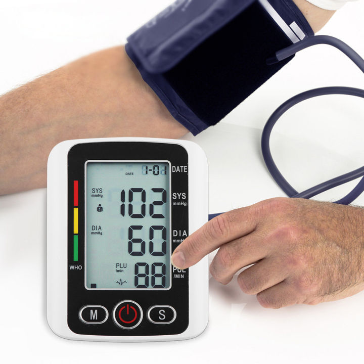 Digital BP Monitor | Automatic Blood Pressure checker | Digital BP Operatus | Accurate Electronic BP Apparatus | Portable Smart BP Machine | Home Use BP Monitoring Device | Electronic Blood Pressure Monitor With Voice Function | Arm Style |