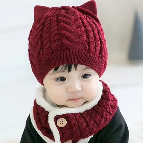 Baby Winter Warm Stylish Topi And Muffler Two Piece Set By Mother Choice Nepal