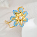 Kissmoon Exaggerated Large Size Butterfly Cat Animal Flower Bracelets Stainless Steel High Quality for Women Party Jewelry s. 