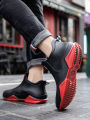 Fashion Couple's Outdoor Rain Boots New Men High Top Hiking Fishing Water Shoes Anti-slip Chef Work Ankle Boots Waterproof Shoes. 
