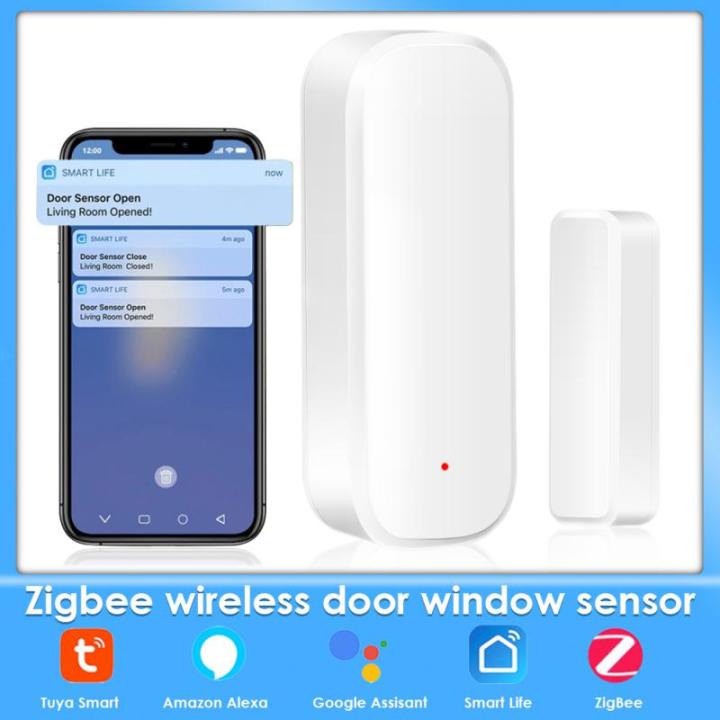 Tuya Zigbee Door Window Sensor Smart Home Security Protection Anti ...