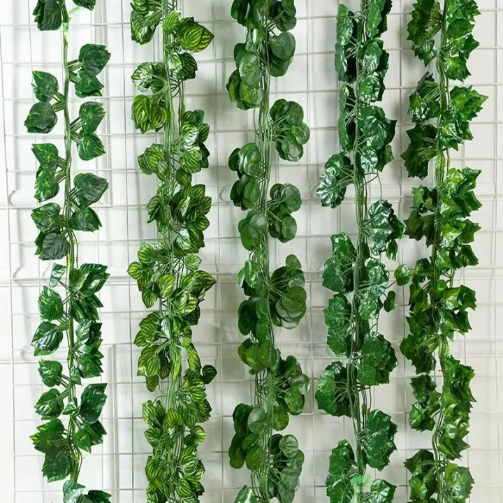 pack%20of%2012%20Artificial%20Plants%20Rattan%20Creeper%20Green%20Leaf%20Ivy%20Vine%20For%20Home%20Wedding%20Decor%20-%20Image%204