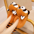 Cute Red Panda Fox Shoes Women Men Winter Slippers Warm Plush Soft Sole Girls Indoor Home Floor Slipper Women Cartoon Footwear. 