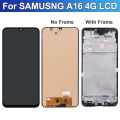 AMOLED For Samsung A16 4G Touch Screen SM-A165F LCD Display Touch Screen Digitizer with Frame Replacement A16 5G A166B Display. 