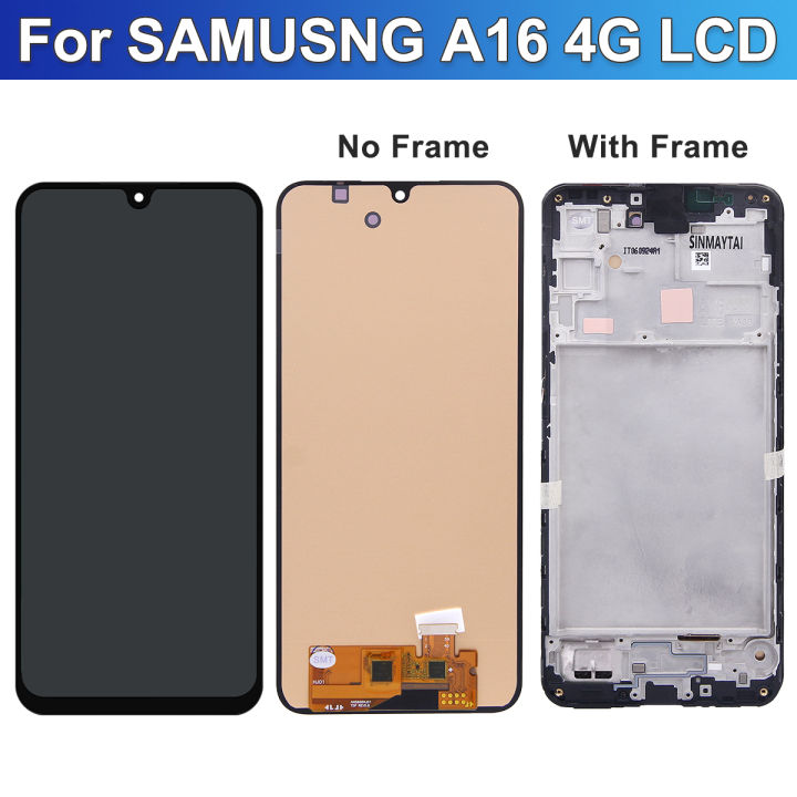 AMOLED%20For%20Samsung%20A16%204G%20Touch%20Screen%20SM-A165F%20LCD%20Display%20Touch%20Screen%20Digitizer%20with%20Frame%20Replacement%20A16%205G%20A166B%20Display%20-%20Image%203