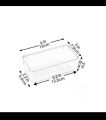 Unbreakable Full Set  and Textured Acrylic Drawer Organizer Tray – 27×18×4cm. 