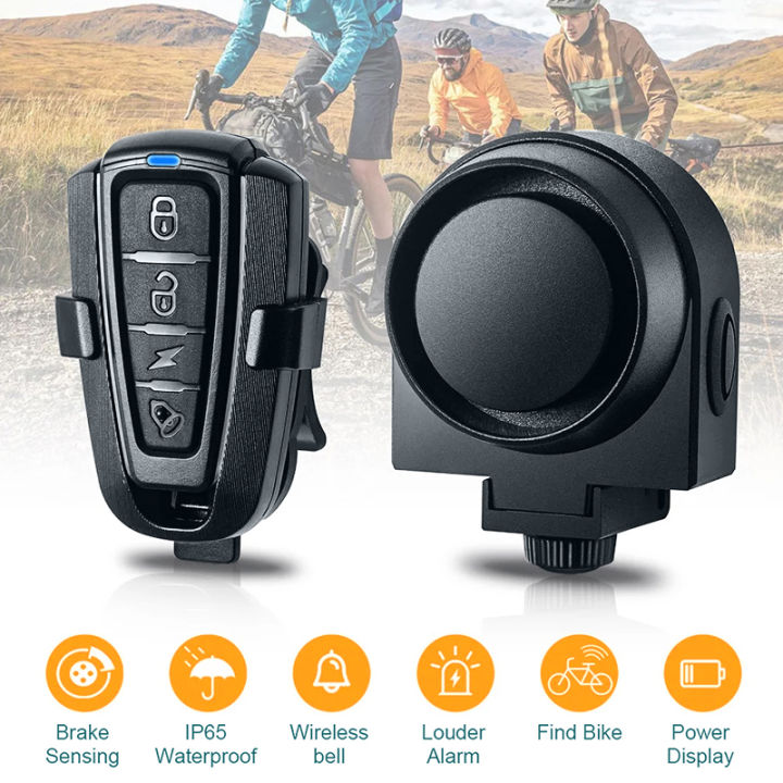 ANTUSI Wireless Theft Bike Motorcycle Alarm Security System Bicycle Motion Sensor Rechargeable Multipurpose Alert Device